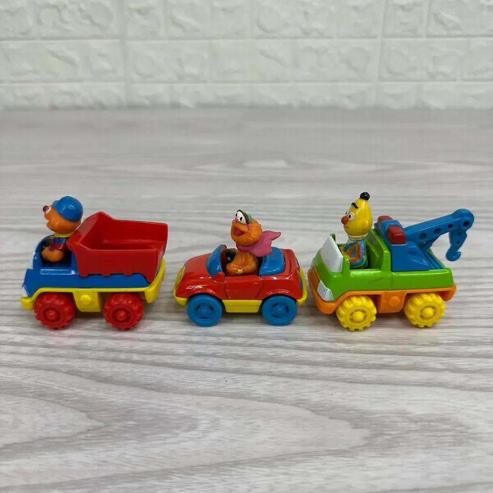 Tyco PreSchool Toys Set of 5 Sesame Street Characters Die Cast Cars Vintage 90s